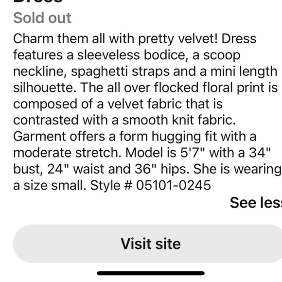 Windsor Velvet floral dark green dress - Picture 9 of 9